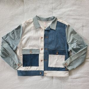 Colorblock LuLaRoe Denim Jean Jacket - Size 3XL